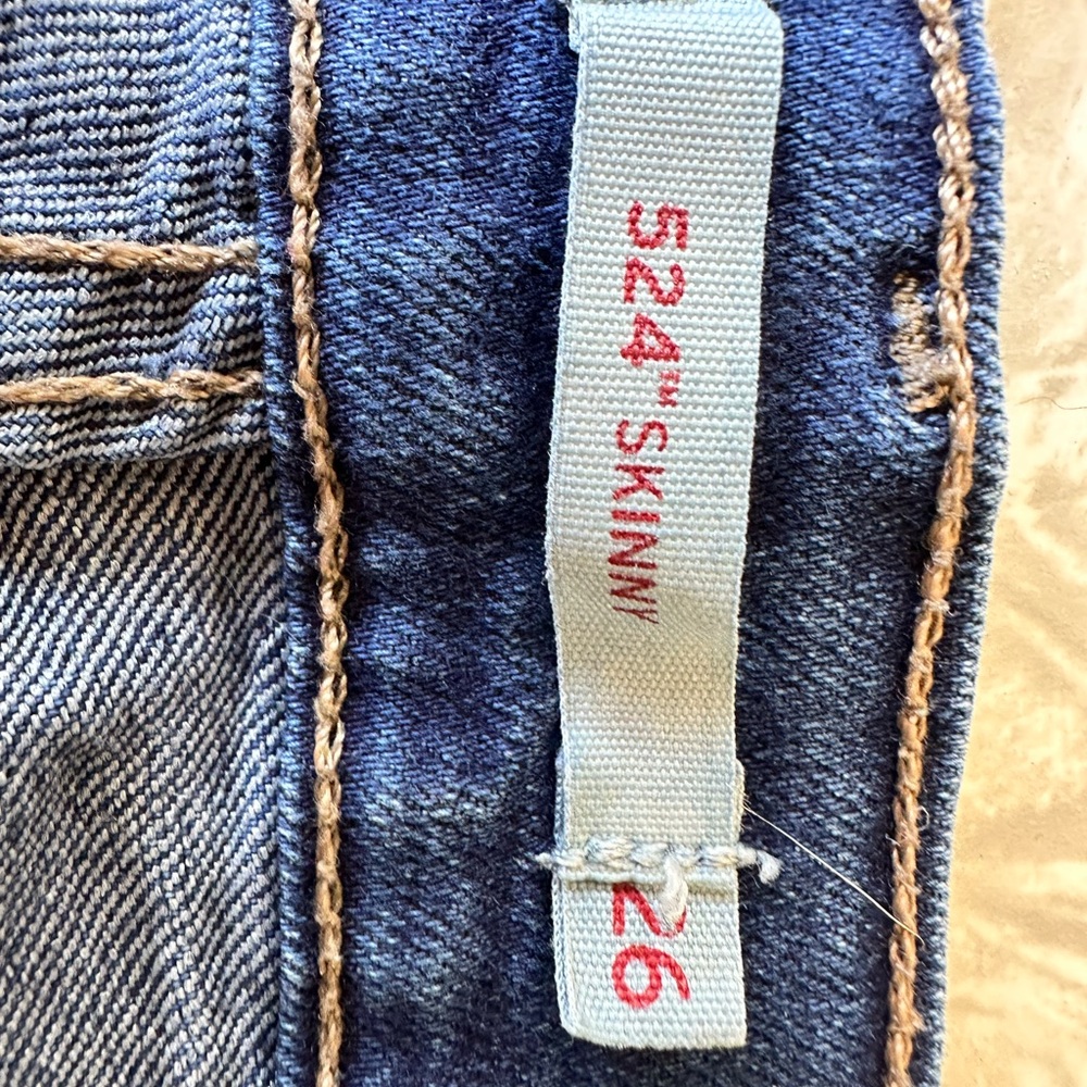 Levi's Blue Skinny Jeans with Classic Contrast Stitching